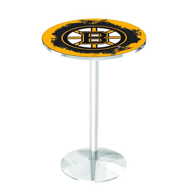 42" Chrome Boston Bruins Pub Table